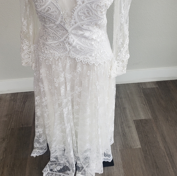 Jessica Mcclintock Gunne Sax Vintage Wedding Dress - Picture 2 of 16